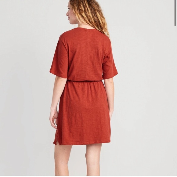 Old Navy Waist-Defined Slub-Knit Mini Dress for Women! Bathing Cover! XL - Picture 4 of 14